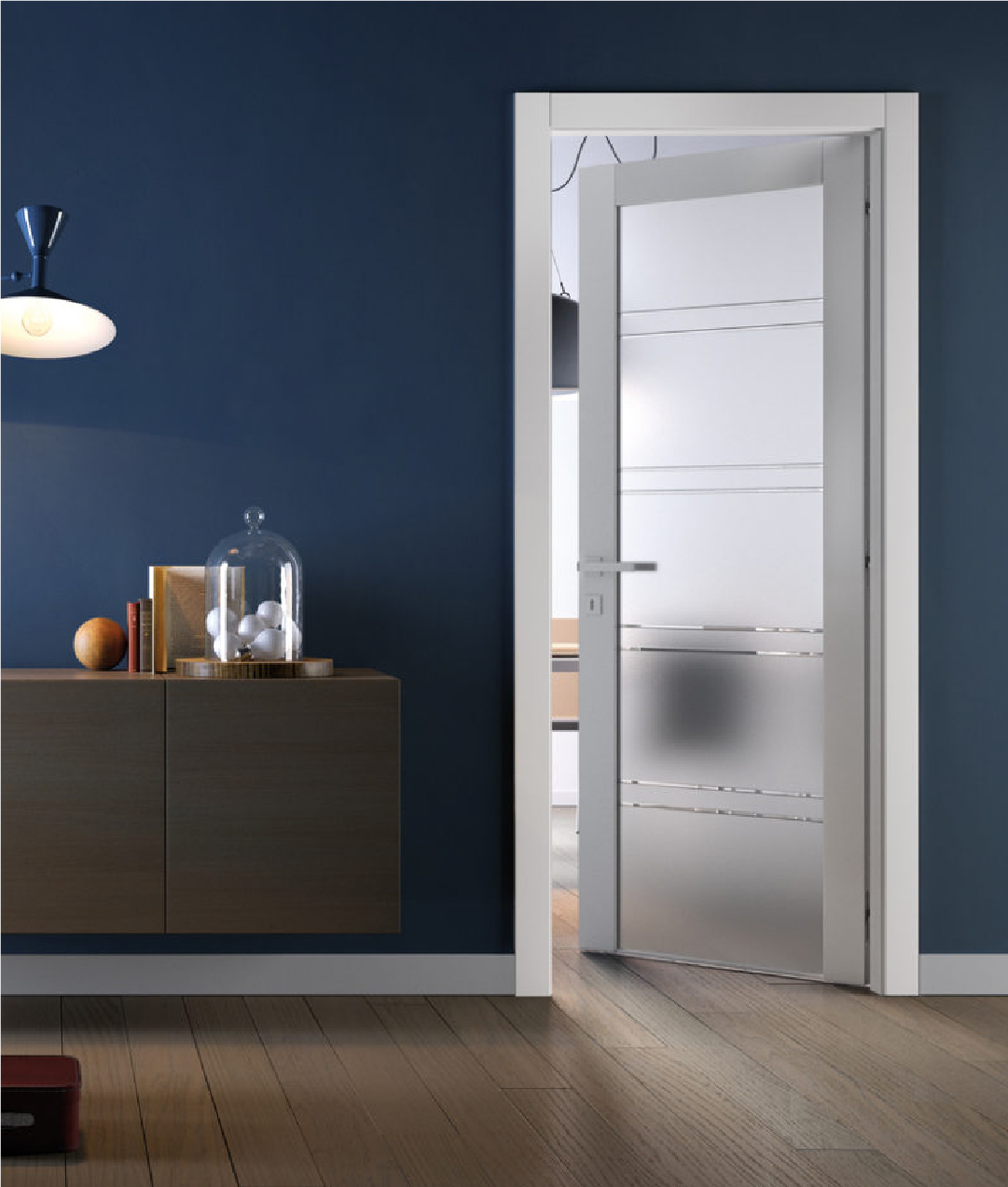 Porte interne_Porte con sezioni in vetro